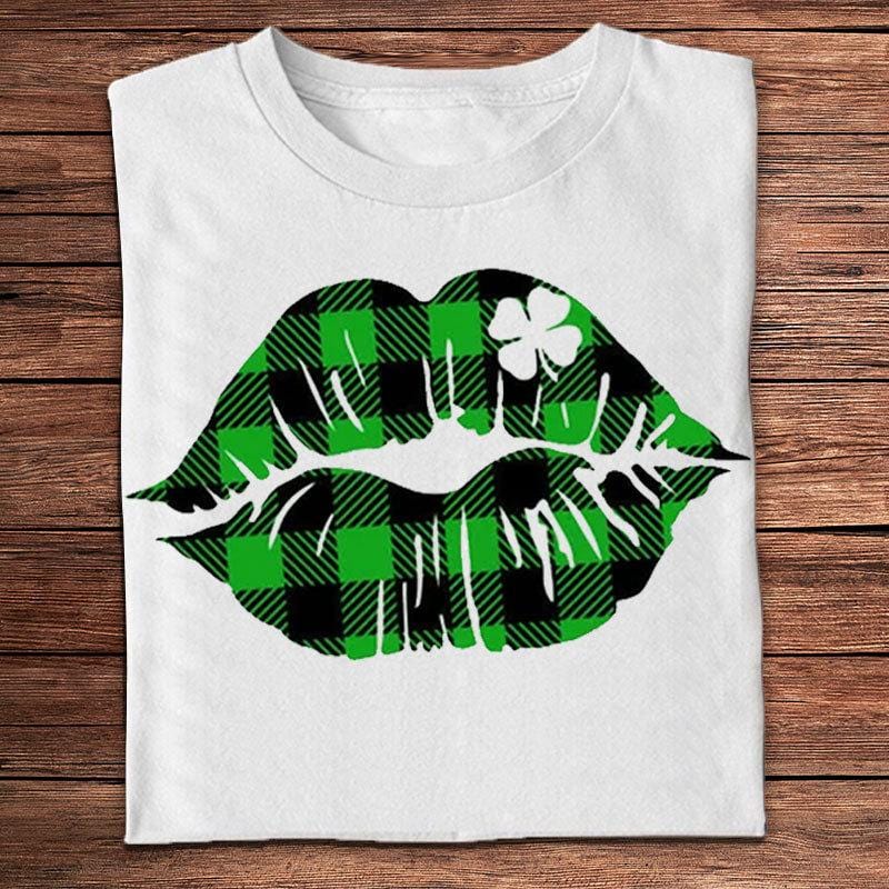 Faux Glitter Lucky Shirt, Womens Cute St Patricks Day TShirt, Sparkly –  Signature T-Shirtz