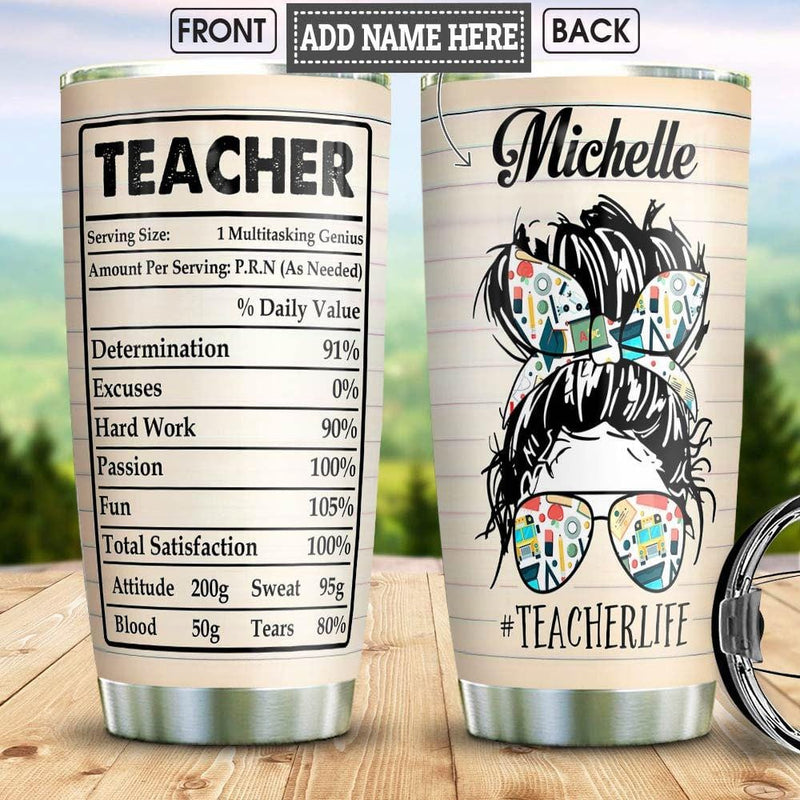 Teacher Can Do Virtually Anything, Became A Teacher Your Life Is Worth My  Time, Personalized Teacher Tumbler