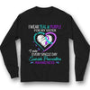 Suicide Awareness Shirts, I Wear Teal And Purple For My Sister, Ribbon Heart