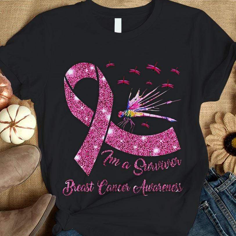 Breast Cancer Positive Words Ribbon' Women's T-Shirt