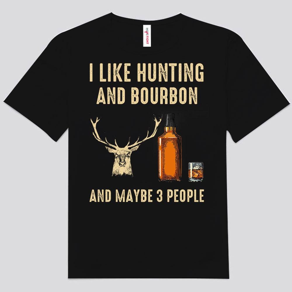 Hunting and Fishing Shirts, I'm A Simple Man I Like Hunting Fishing & Bourbon, Mens Hunting Shirts