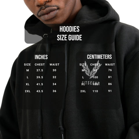 Hoodies - Size Guide