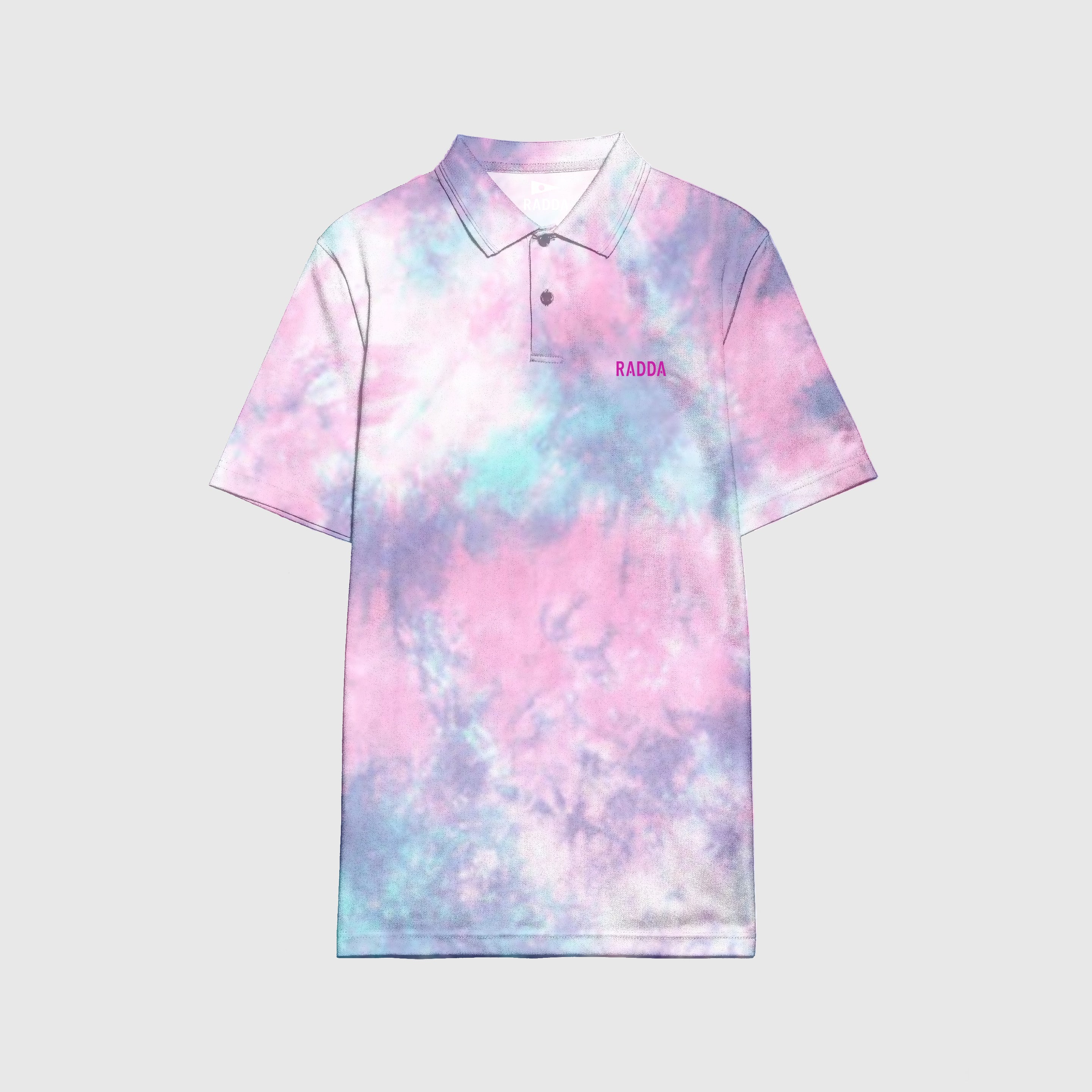 tie dye golf polo