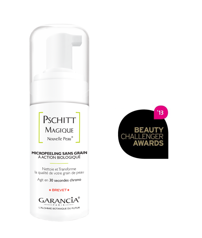 Laboratoire Garancia Exfoliant PSCHITT MAGIQUE NOUVELLE PEAU récompensé par Beauty Challenger Awards