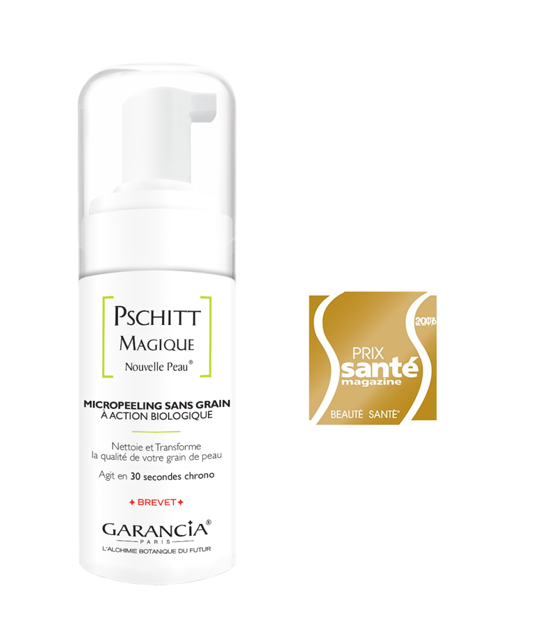 Laboratoire Garancia Exfoliant PSCHITT MAGIQUE NOUVELLE PEAU récompensé par Santé Magazine