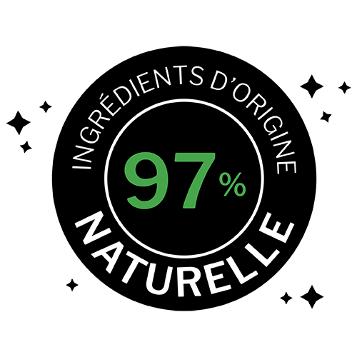 97% d'ingrédients d'origine naturelle