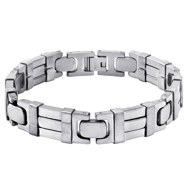 Oxford Ivy Men's Stainless Steel Chain Link Bracelet 8 1/2 inches | MLG ...