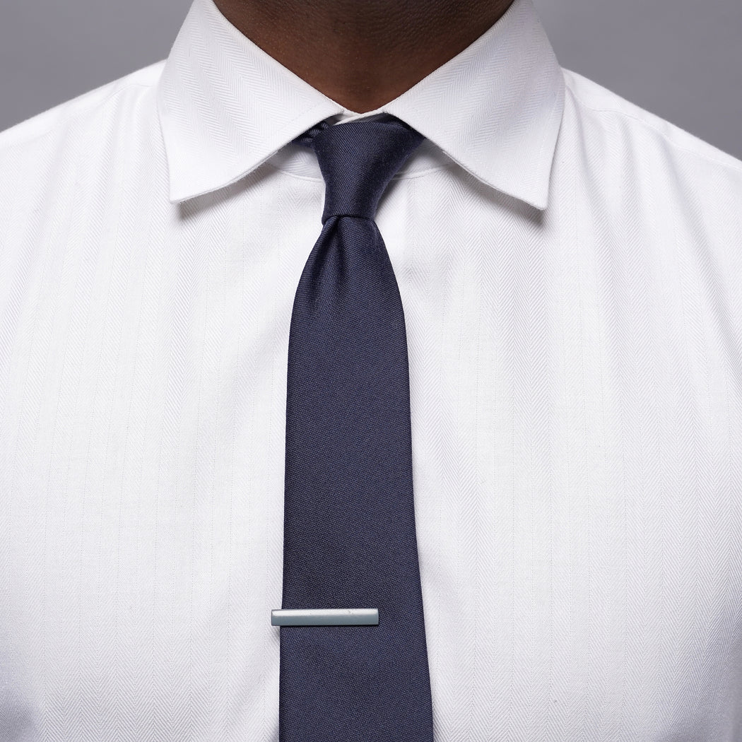 Solid Wool Navy Tie | Wool Ties | Tie Bar