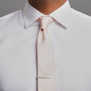 Herringbone Vow Blush Pink Tie alternated image 5