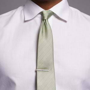 Herringbone Vow Sage Green Tie alternated image 3