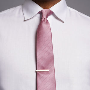 Herringbone Vow Dusty Rose Tie alternated image 3