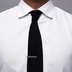 Pointed Tip Knit Black Tie alternated image 3