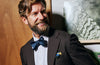 Bearded man wearing a Tie bow tie and pocket square