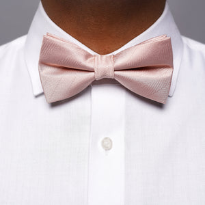Herringbone Vow Blush Pink Bow Tie alternated image 2