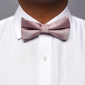 Grosgrain Solid Mauve Stone Bow Tie alternated image 2