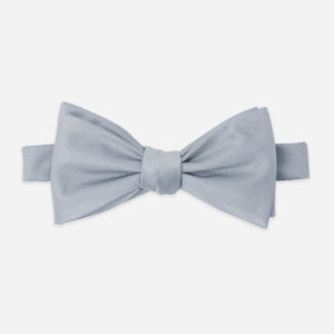 Grosgrain Solid Dusty Blue Bow Tie