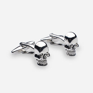 Skull Silver Cufflinks