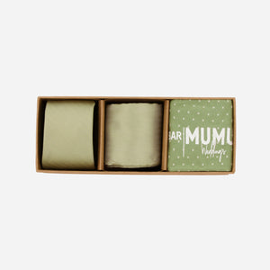 MUMU Weddings - Desert Solid Moss Green Tie Box featured image