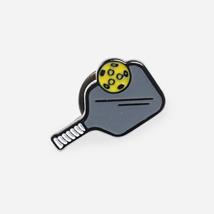 Pickleball Silver Lapel Pin