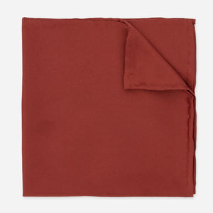 Solid Twill Terracotta Pocket Square featured image