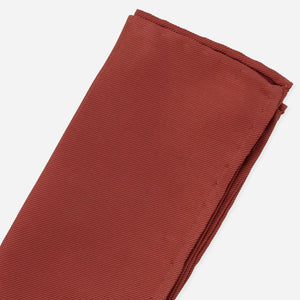 Solid Twill Terracotta Pocket Square alternated image 1