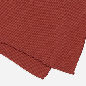 Solid Twill Terracotta Pocket Square alternated image 2