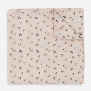 Falling Florals Champagne Pocket Square featured image