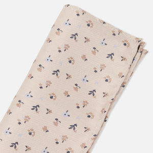 Falling Florals Champagne Pocket Square alternated image 1