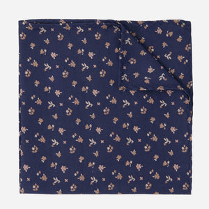 Falling Florals Navy Pocket Square featured image