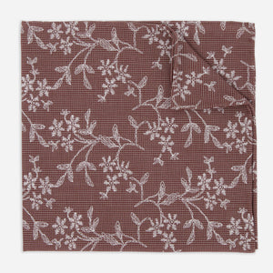 Mesh Floral Rust Pocket Square featured image