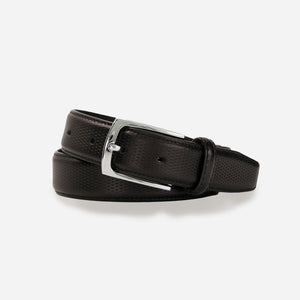 Textured Leather Black Belt featured image