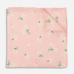 Bikini Sous La Pluie x Tie Bar Fresh Cut Daisies Blush Pink Pocket Square