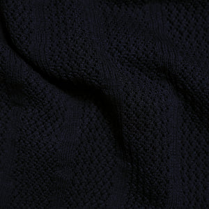 Textured Rib Navy Polo alternated image 2