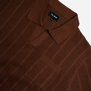 Textured Rib Copper Polo alternated image 1