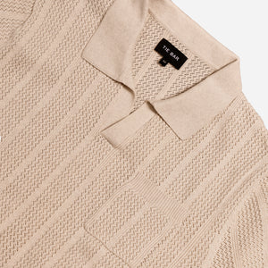 Textured Rib Oat Heather Polo alternated image 1