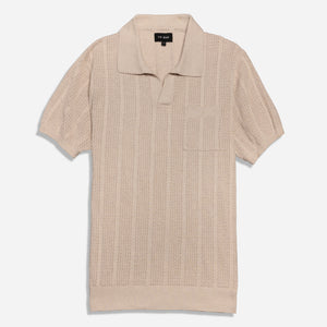 Textured Rib Oat Heather Polo featured image
