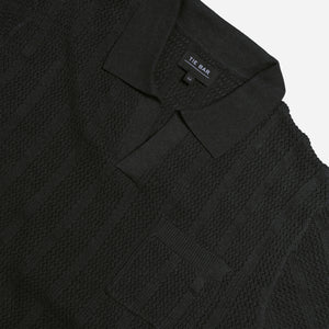 Textured Rib Charcoal Heather Polo alternated image 1