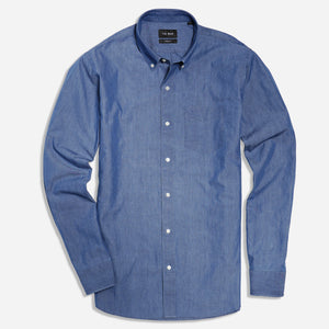 Chambray Medium Wash Dress Shirt alternated image 1