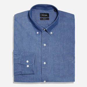 Chambray Medium Wash Dress Shirt featured image