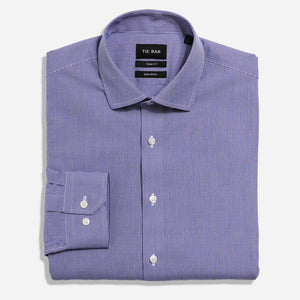 Pinpoint Micro Gingham Navy Non-Iron Dress Shirt featured image