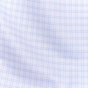 Pinpoint Check Blue Non-Iron Dress Shirt alternated image 3