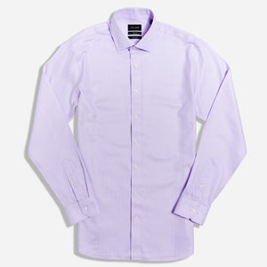 Herringbone Solid Lavender Non-Iron Dress Shirt alternated image 1