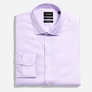 Herringbone Solid Lavender Non-Iron Dress Shirt featured image