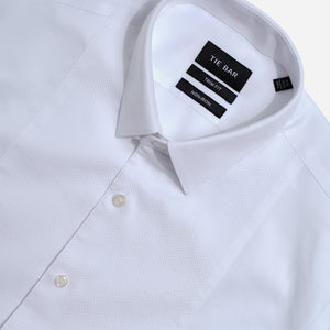 Herringbone Tuxedo White Pique Bib Dress Shirt alternated image 2