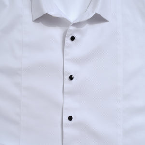 Herringbone Tuxedo White Pique Bib Dress Shirt alternated image 3