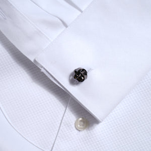 Herringbone Tuxedo White Pique Bib Dress Shirt alternated image 4