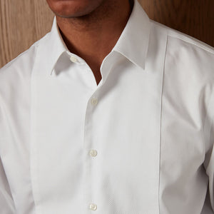 Herringbone Tuxedo White Pique Bib Dress Shirt alternated image 6