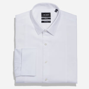 Herringbone Tuxedo White Pique Bib Dress Shirt featured image