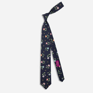 Royal Threads Floral Navy Tie alternated image 1