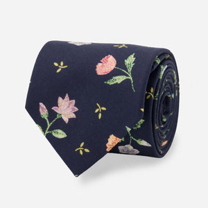 Royal Threads Floral Navy Tie featured image